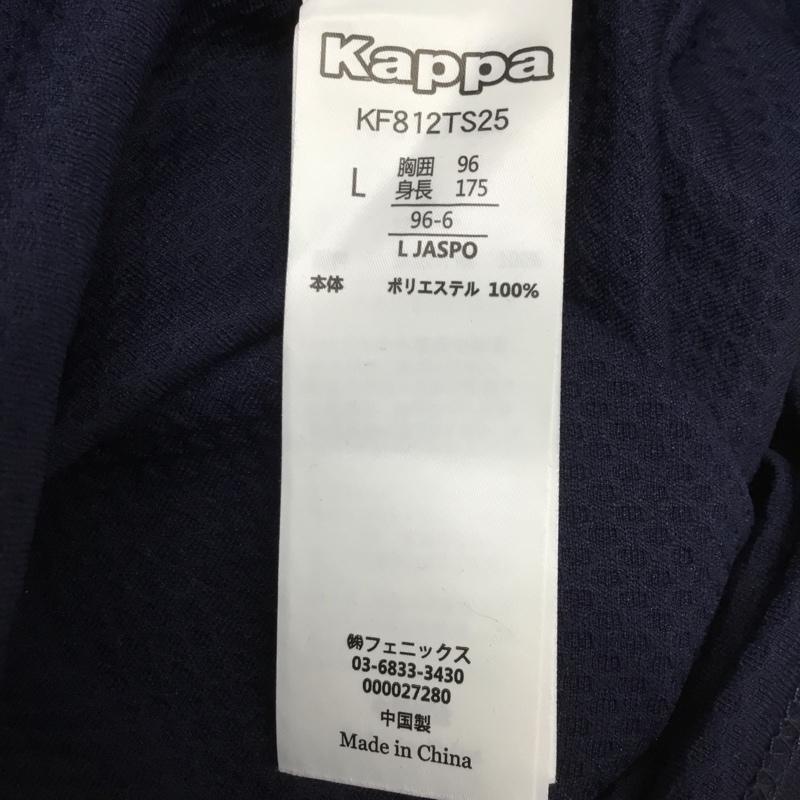 カッパ Kappa Tシャツ 半袖 KF812TS25 半袖プラクティスシャツ タグ付き L ロゴ、文字 紺 / ネイビー /  メンズ USED 古着 中古 10136484
