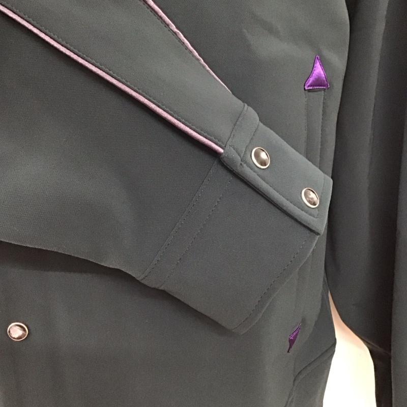 ニードルス Needles ジャケット、上着 ジャケット、ブレザー 長袖ジャケット カラージャケット 長袖シャツ カラーシャツ L ロゴ、文字 黒 / ブラック /  メンズ USED 古着 中古 10119424