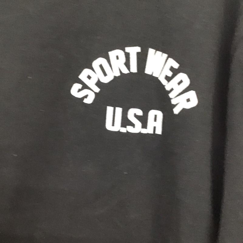 ラッセル RUSSELL カットソー 長袖 長袖カットソー プリントカットソー クルーネック FREE ロゴ、文字 黒 / ブラック /  メンズ USED 古着 中古 10130700