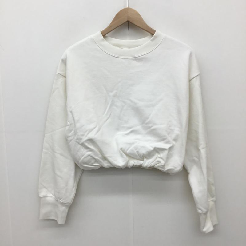 ココ ディール COCO DEAL トレーナー 長袖 74721455 バルーンスウェット 1 無地 白 / ホワイト /  レディース USED 古着 中古 10136769