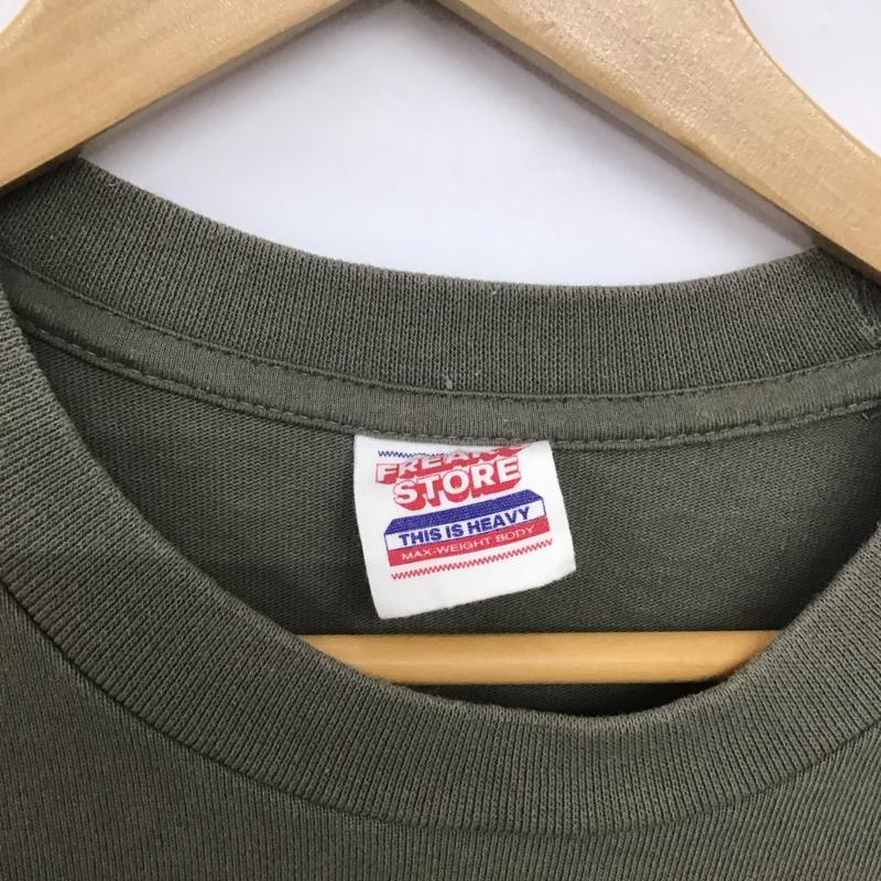 フリークスストア FREAK S STORE Tシャツ 半袖 半袖カットソー 無地Tシャツ クルーネックカットソー M 無地 カーキ / カーキ /  メンズ USED 古着 中古 10148487