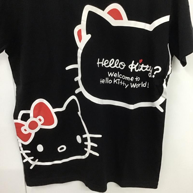 古着 USED Tシャツ 半袖 ハローキティ L キャラクター X プリント 黒 / ブラック /  レディース USED 古着 中古 10147693