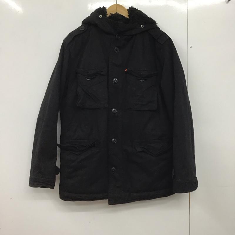 リーバイストラウスアンドコー Levi Strauss & co. ジャケット、上着 ジャンパー、ブルゾン ジップアップジャケット アウター ジップアップパーカー M 無地 黒 / ブラック /  メンズ USED 古着 中古 10146655