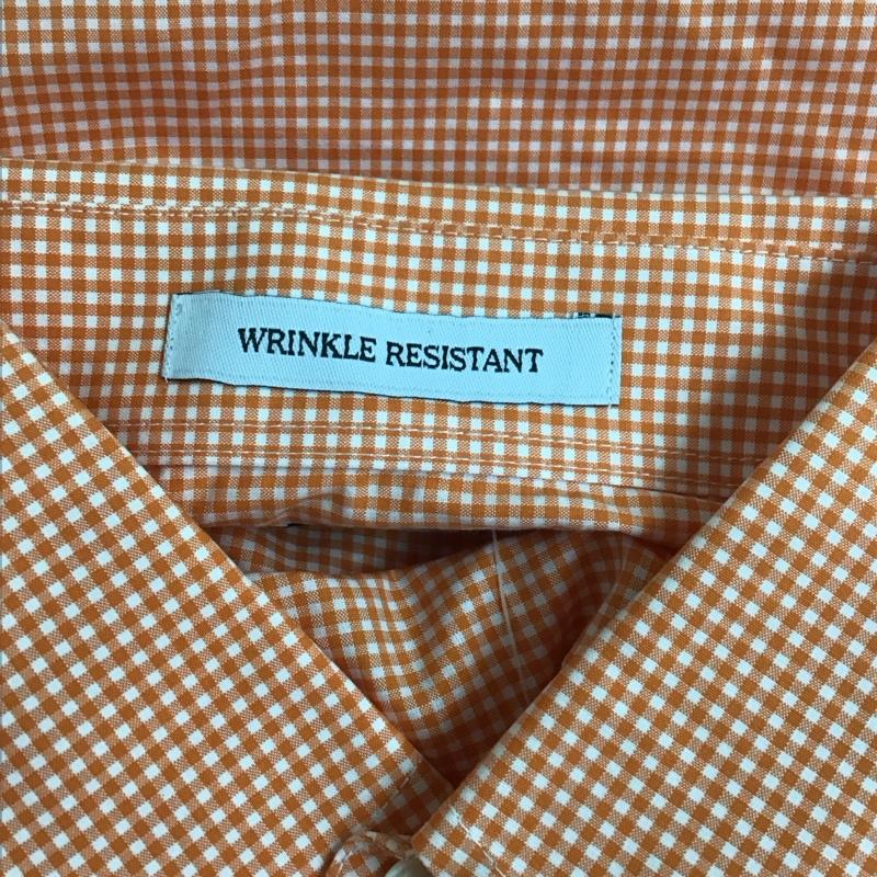 エルエルビーン L.L.Bean シャツ、ブラウス 半袖 ボタンダウン 胸ポケット S チェック 白 / ホワイト / X 橙 / オレンジ /  メンズ USED 古着 中古 10111864