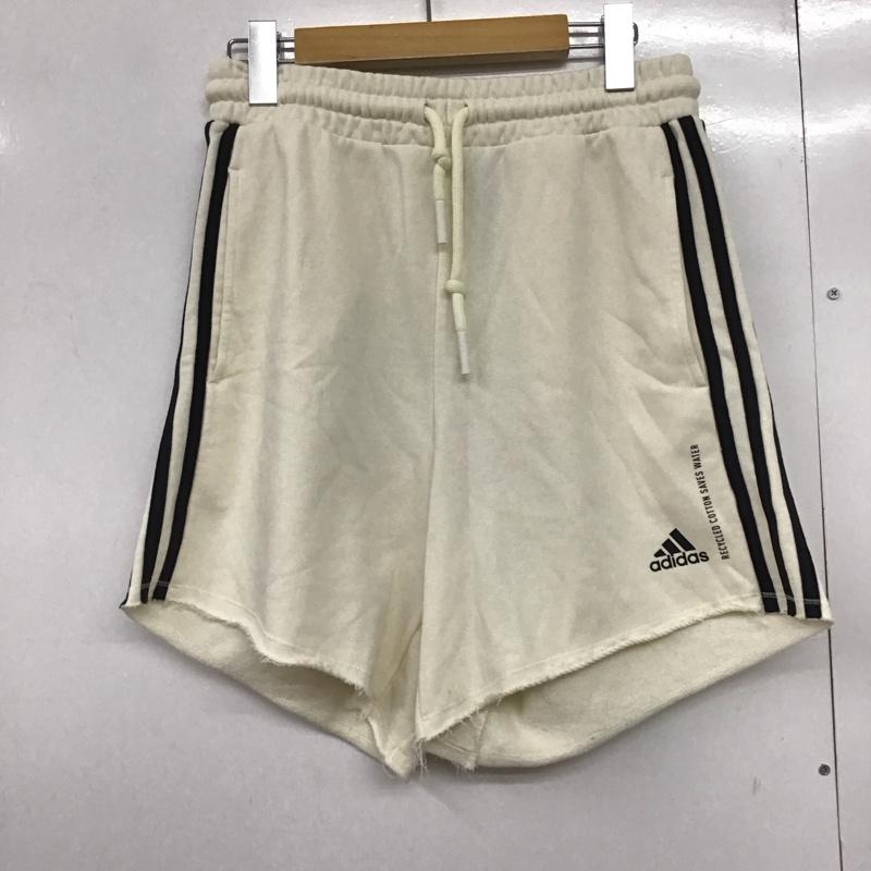 アディダス adidas パンツ ショートパンツ L 無地 白 / ホワイト /  レディース USED 古着 中古 10144570