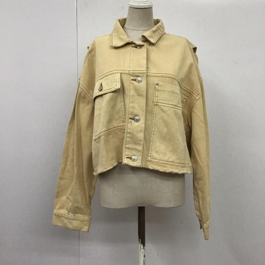 ザラ ZARA ジャケット、上着 ジャケット、ブレザー 1224 043 623 クロップド丈 XS 無地 アイボリー / アイボリー /  レディース USED 古着 中古 10117389