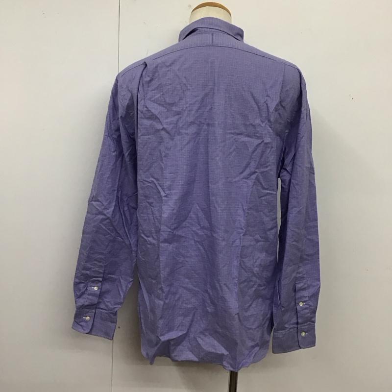 ポロラルフローレン POLO RALPH LAUREN シャツ、ブラウス 長袖 長袖シャツ カラーシャツ 長袖カットソー チェックシャツ チェック 青 / ブルー /  メンズ USED 古着 中古 10124541