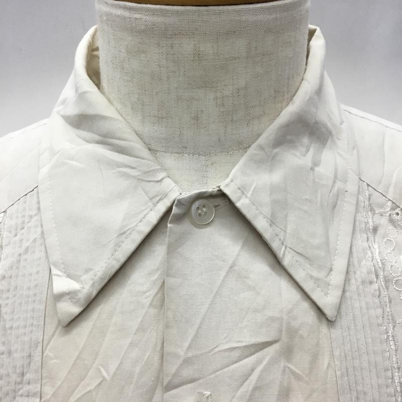 古着 USED シャツ、ブラウス 半袖 L 無地 ベージュ / ベージュ /  メンズ USED 古着 中古 10106296
