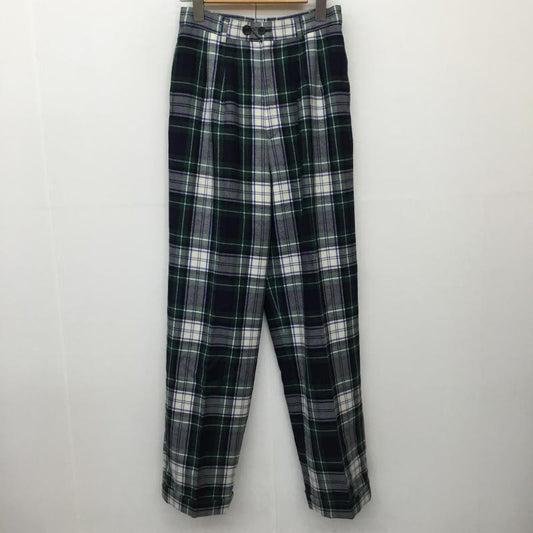 マカフィー MACPHEE パンツ スラックス 40 チェック 青 / ブルー / X 緑 / グリーン /  レディース USED 古着 中古 10138290