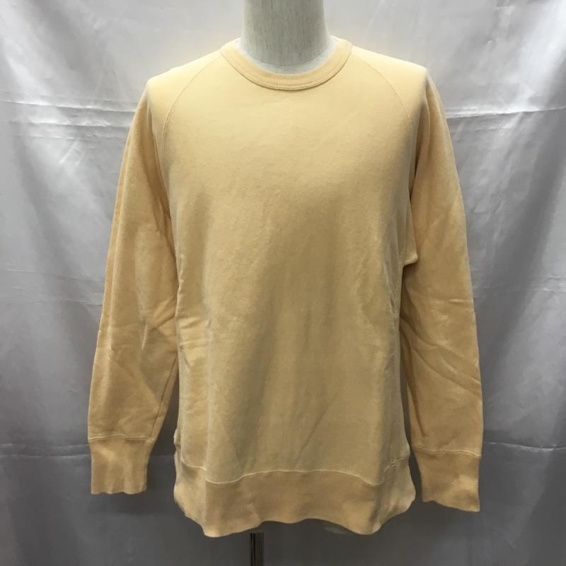 トゥームーン two moon トレーナー 長袖 44 無地 ベージュ / ベージュ /  メンズ USED 古着 中古 10108910