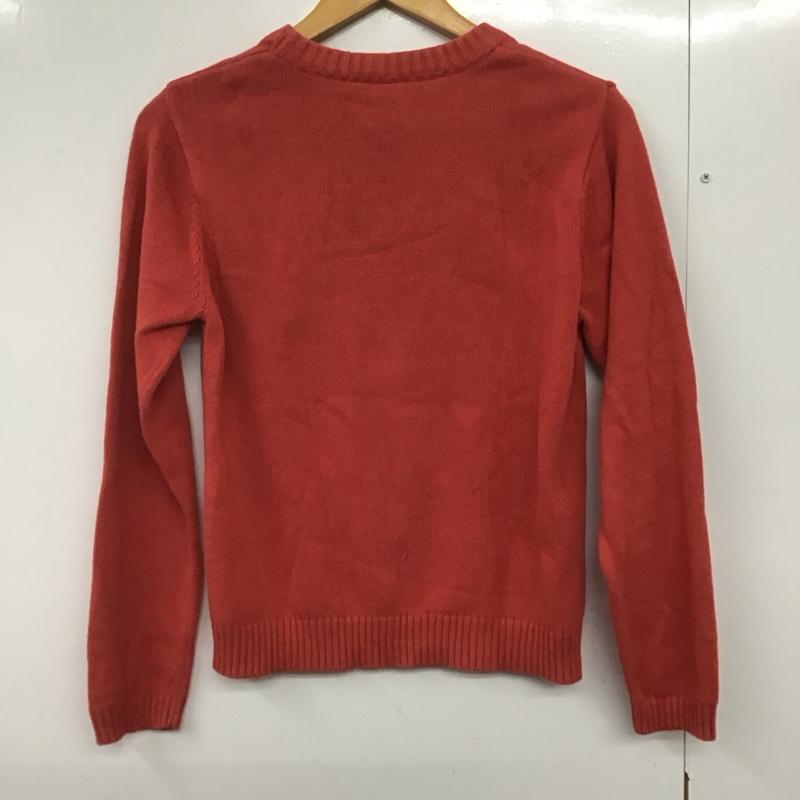 チャムス CHUMS ニット、セーター 長袖 M ロゴ、文字 赤 / レッド /  レディース USED 古着 中古 10143009
