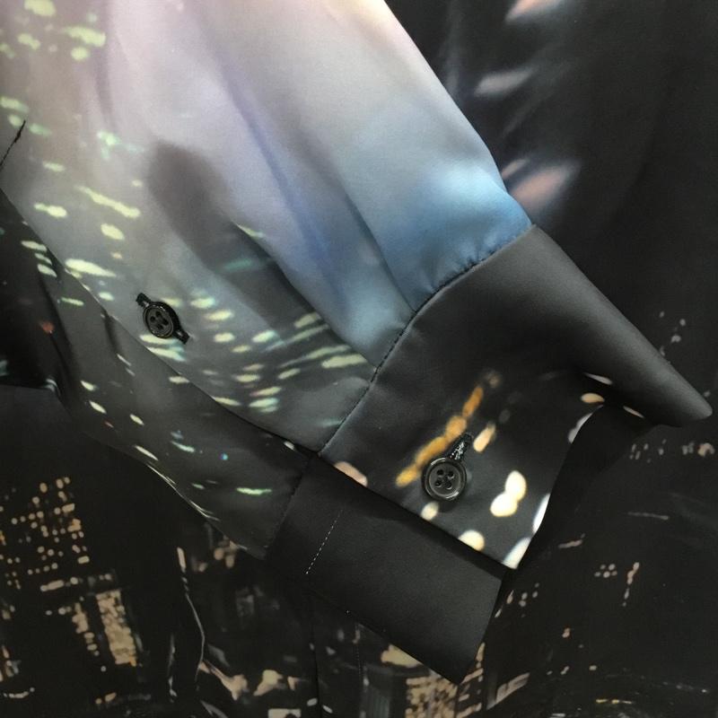 ハレ HARE シャツ、ブラウス 長袖 HA020013LE HARE × 攻殻機動隊 Patterned Drape Shirt D929 FREE プリント マルチカラー / マルチカラー /  メンズ USED 古着 中古 10111850