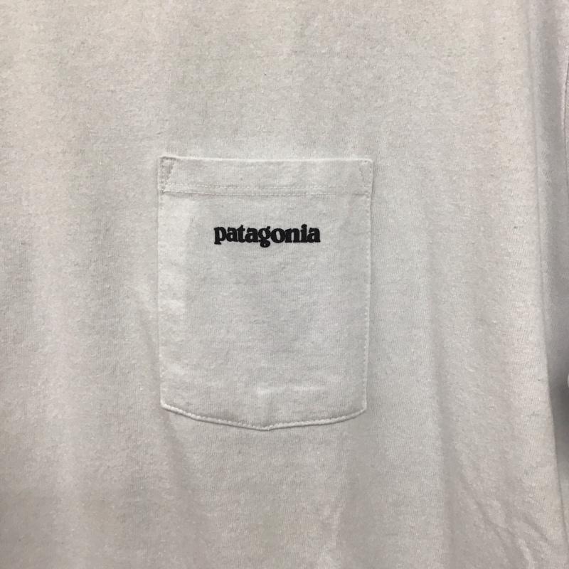 パタゴニア patagonia Tシャツ 半袖 38512sp20 ResponsibiliTee 半袖カットソー クルーネックカットソー L ロゴ、文字 白 / ホワイト /  メンズ USED 古着 中古 10145923
