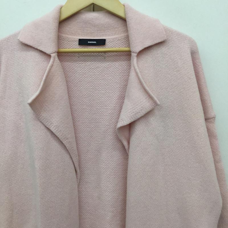 ディーゼル DIESEL カーディガン 長袖 XXS 無地 桃 / ピンク /  レディース USED 古着 中古 10140455