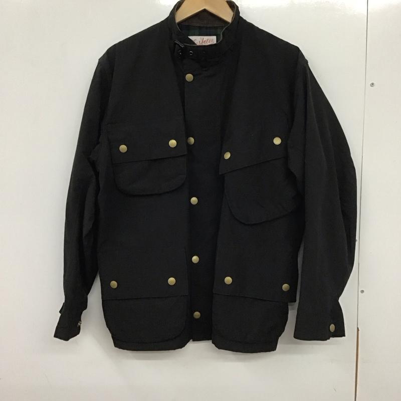 古着 USED ジャケット、上着 ジャケット、ブレザー ジップアップジャケット アウター 古着 スタンドカラー losfeliz M 無地 黒 / ブラック /  メンズ USED 古着 中古 10139715