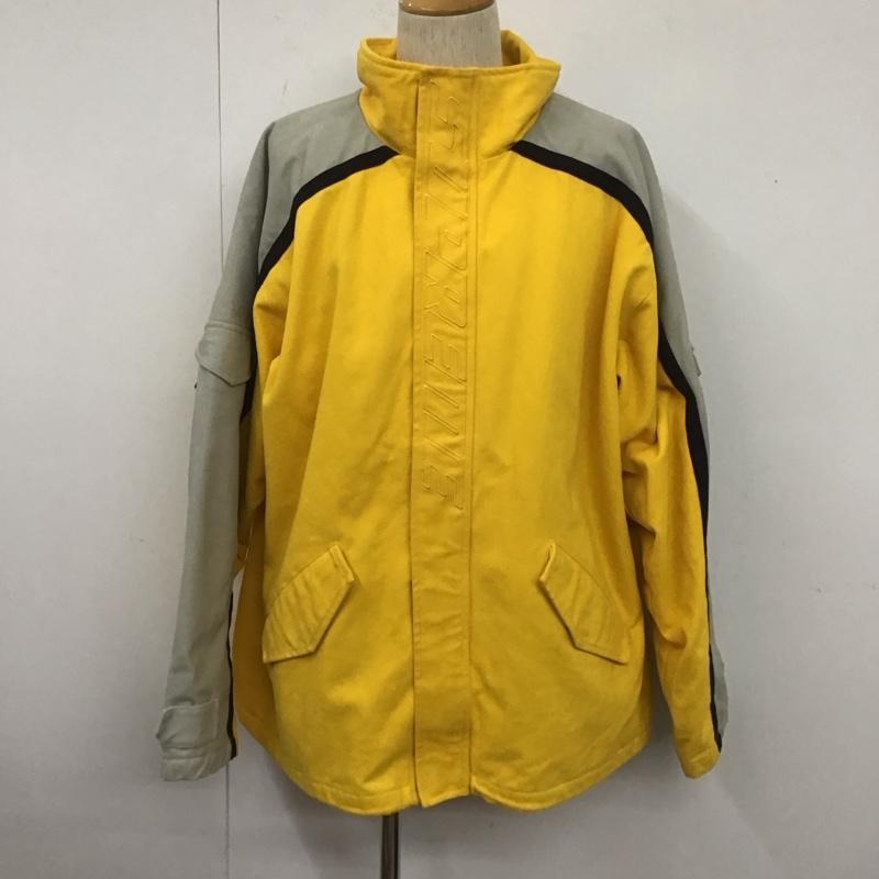 シュプリーム Supreme ジャケット、上着 ジャンパー、ブルゾン Brushed Twill Zip Jacket L ロゴ、文字 黄 / イエロー /  メンズ USED 古着 中古 10106384