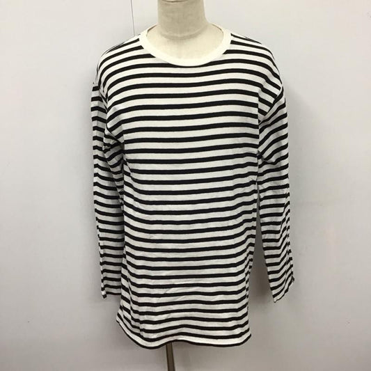 アンユーズド UNUSED カットソー 長袖 長袖カットソー クルーネックカットソー ロングスリーブカットソー ボーダーTシャツ 3 ボーダー柄 白 / ホワイト / X 黒 / ブラック /  メンズ USED 古着 中古 10124170