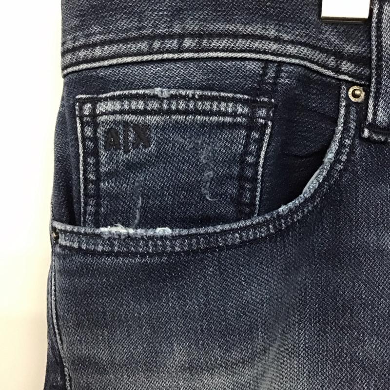 アルマーニエクスチェンジ ARMANI EXCHANGE パンツ デニム、ジーンズ 3LZJ13 Z7P6Z SLIM ストレッチ 34 ロゴ、文字 インディゴ / インディゴ /  メンズ USED 古着 中古 10120207