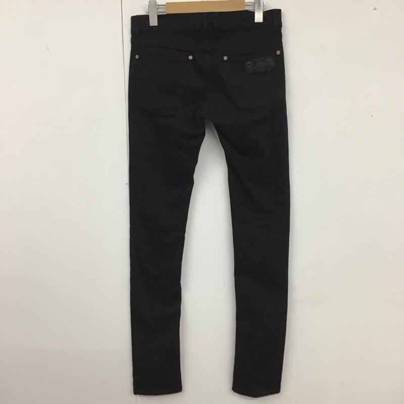 エイプリル77 APRIL77 パンツ デニム、ジーンズ デニムパンツ スリムパンツ ストレッチパンツ ジーンズ 27インチ 無地 黒 / ブラック /  メンズ USED 古着 中古 10119705