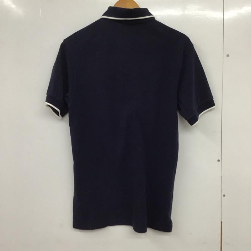 ラコステ LACOSTE ポロシャツ 半袖 半袖ポロシャツ 半袖カットソー カラーシャツ 3 ロゴ、文字 紺 / ネイビー /  メンズ USED 古着 中古 10132236