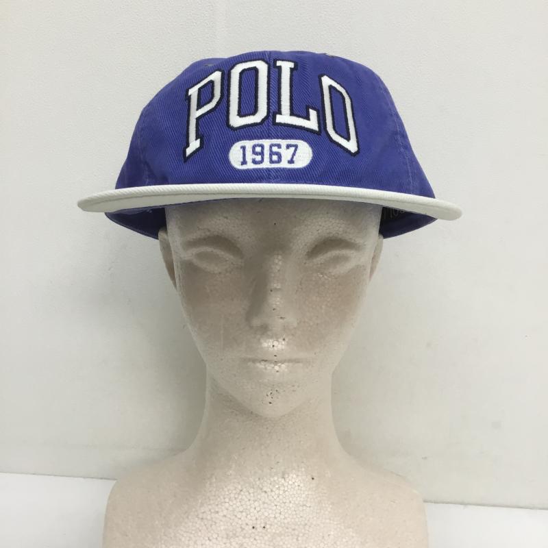 ポロラルフローレン POLO RALPH LAUREN 帽子 キャップ ロゴ コットン チノ ボール キャップ タグ付 ロゴ、文字 青 / ブルー /  メンズ USED 古着 中古 10108206