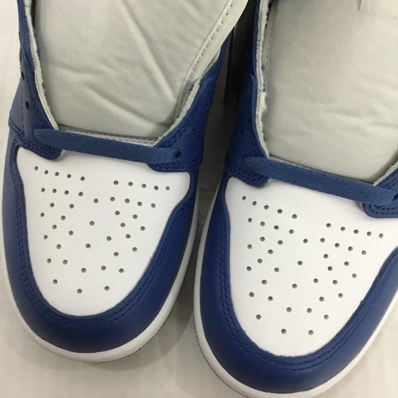 ナイキ NIKE スニーカー スニーカー DZ5485-410 AIR JORDAN 1 RETRO HIGH OG 27cm 箱有 27.0cm ロゴ、文字 白 / ホワイト / X 青 / ブルー / X 灰 / グレー /  メンズ USED 古着 中古 10123808