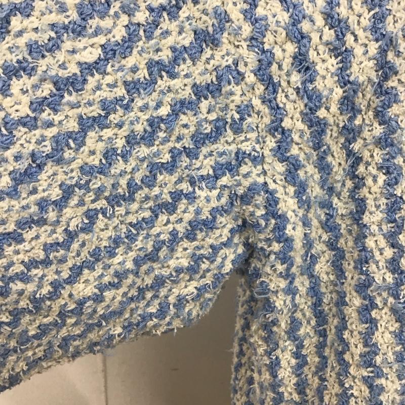 ザラ ZARA カーディガン 長袖 長袖ニットカーディガン 前開きニット ロングニットカーディガン M ストライプ マルチカラー / マルチカラー /  レディース USED 古着 中古 10118531