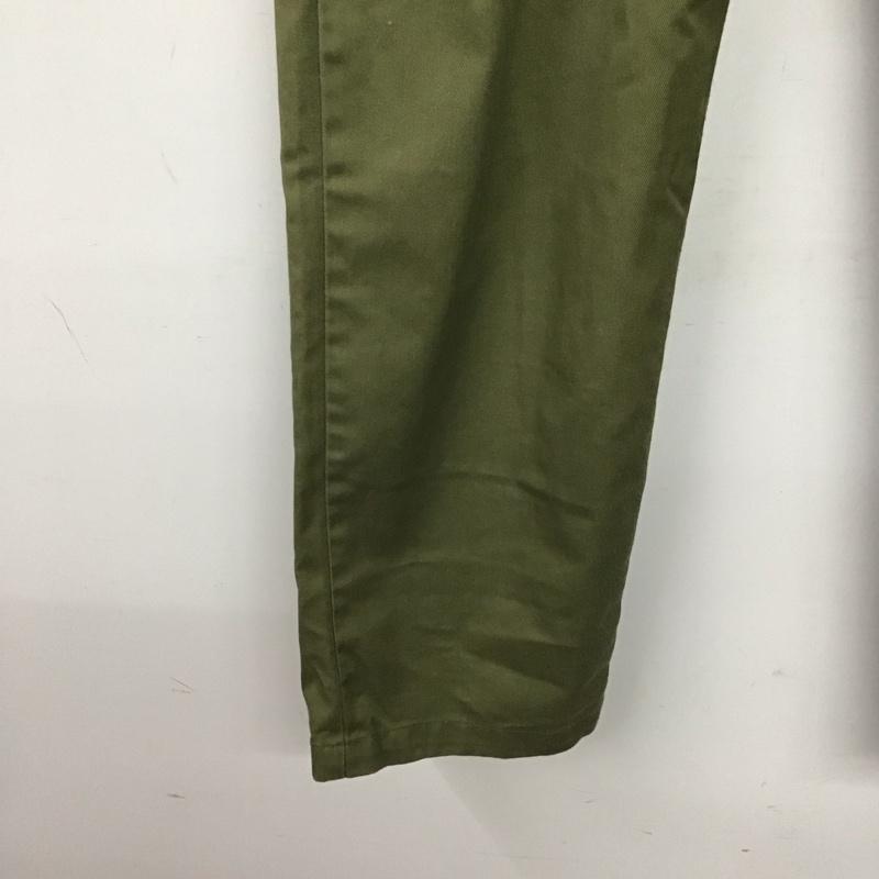 クックマン COOKMAN パンツ ワークパンツ、ペインターパンツ ワークパンツ ワイドパンツ カジュアルパンツ L 無地 カーキ / カーキ /  メンズ USED 古着 中古 10144946