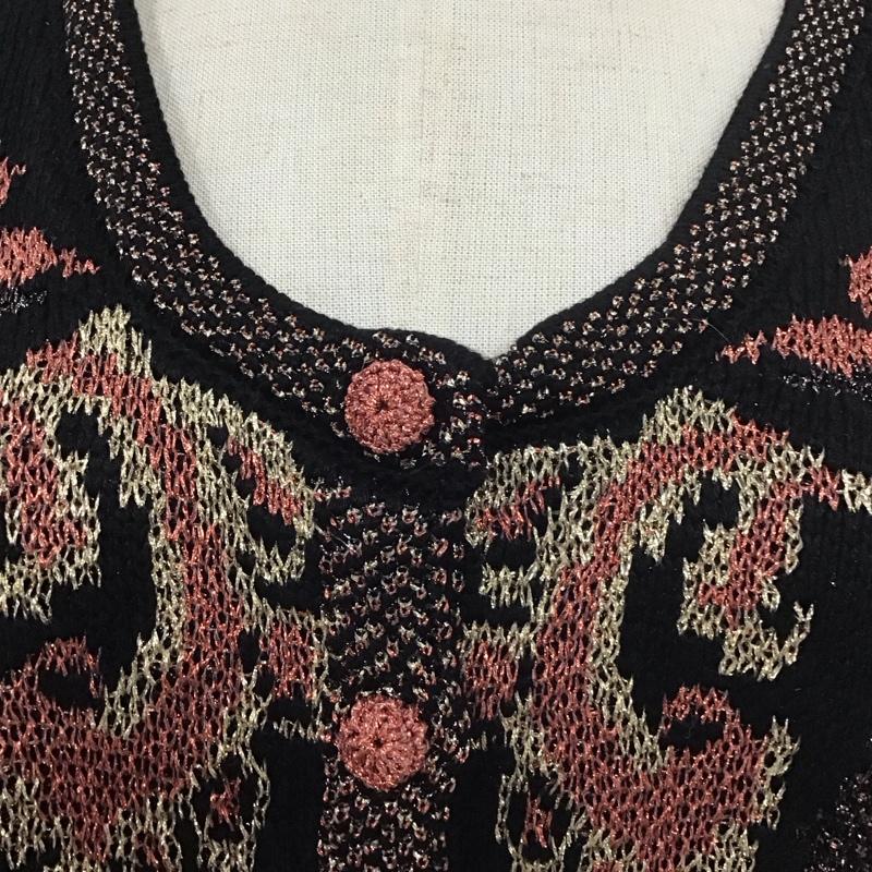ザラ ZARA ベスト ベスト ベスト ニット ノースリーブカットソー 前開き M 総柄 マルチカラー / マルチカラー /  レディース USED 古着 中古 10113827
