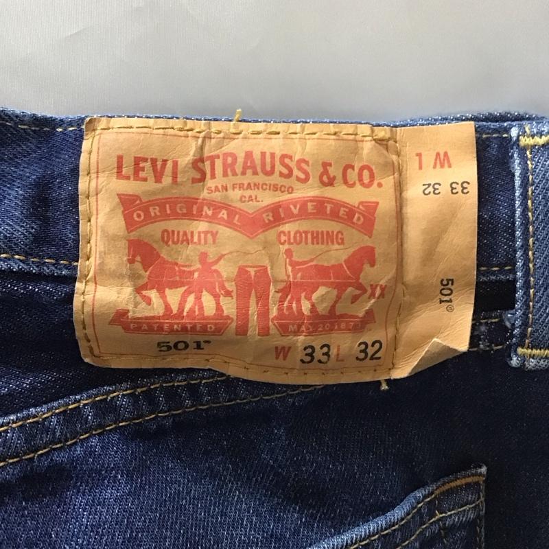 リーバイストラウスアンドコー Levi Strauss & co. パンツ デニム、ジーンズ デニムパンツ ストレートパンツ ワイドパンツ カジュアルパンツ 33インチ 無地 インディゴ / インディゴ /  メンズ USED 古着 中古 10113579