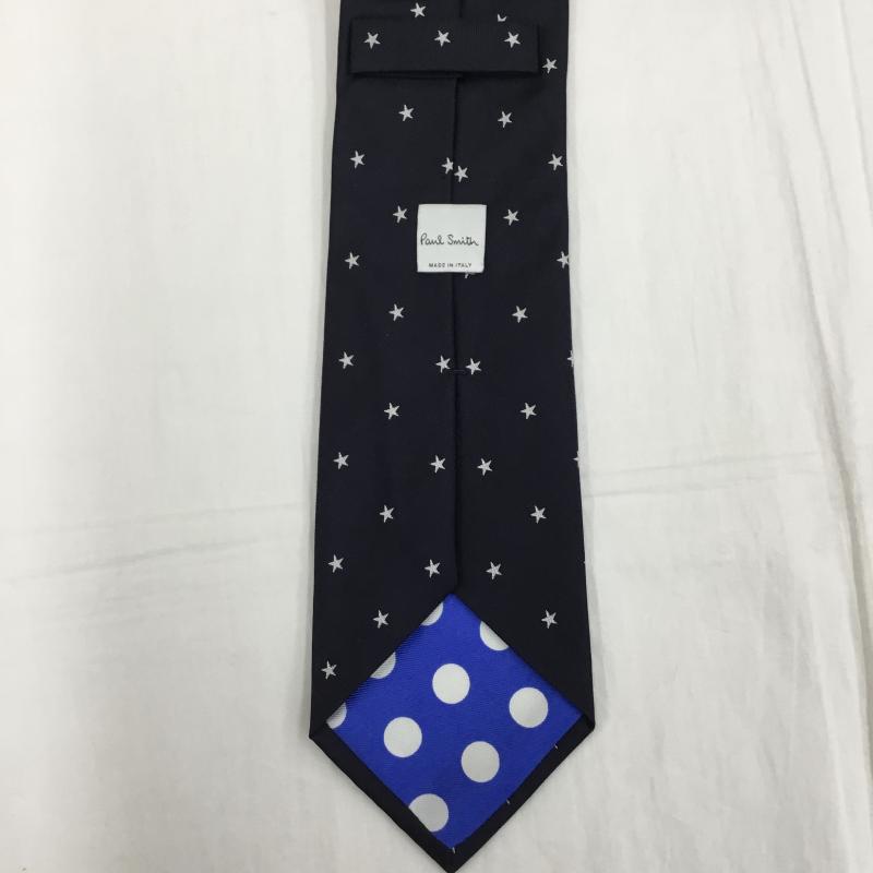 ポールスミス Paul Smith ネクタイ ネクタイ 星 黒 / ブラック / X 銀 / シルバー /  メンズ USED 古着 中古 10143912