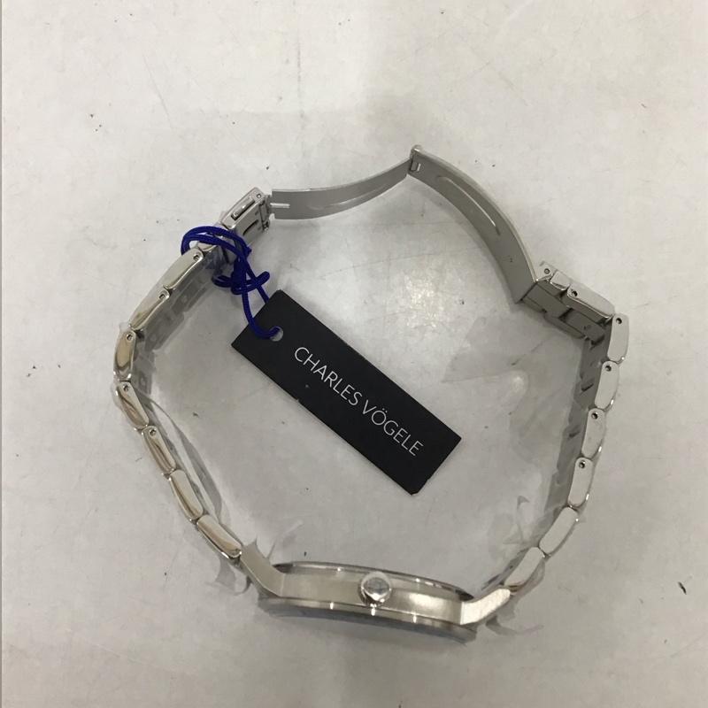 シャルルホーゲル CHARLESVOGELE 腕時計 アナログ（クォーツ式） V0719 ロゴ、文字 銀 / シルバー / X 紺 / ネイビー /  メンズ USED 古着 中古 10134124