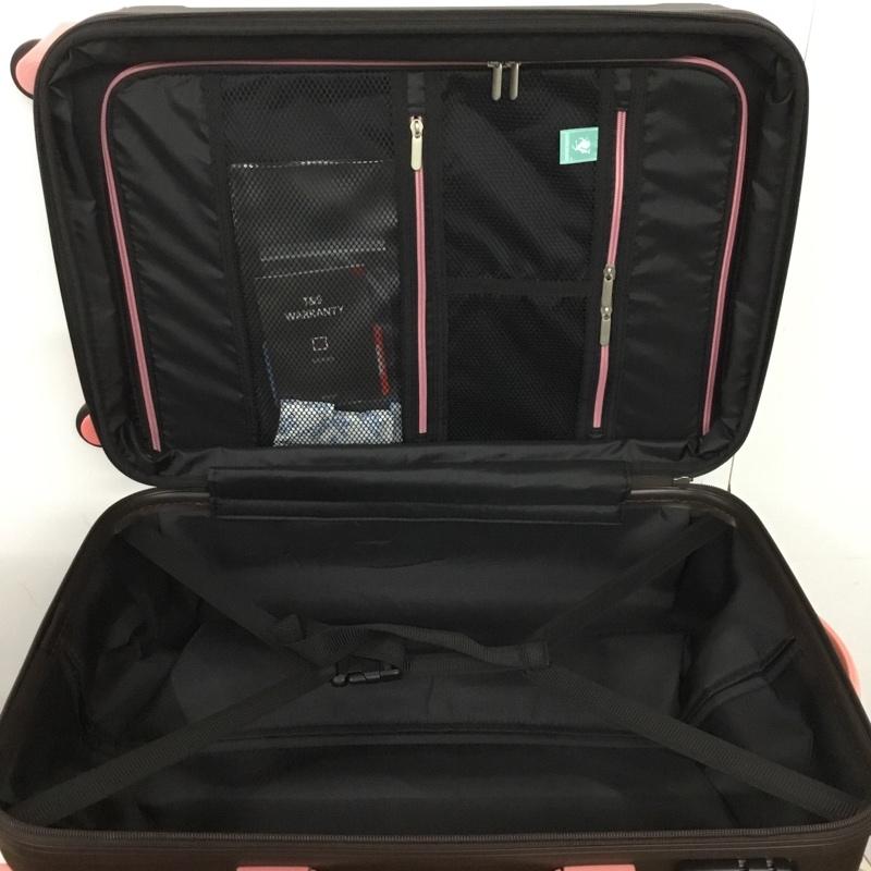 レジェンドウォーカー LEGEND WALKER スーツケース、トランク スーツケース、トランク 5107-55 拡張 TSAロック 無地 ダークブラウン / ダークブラウン / X 桃 / ピンク /  レディース USED 古着 中古 10147503