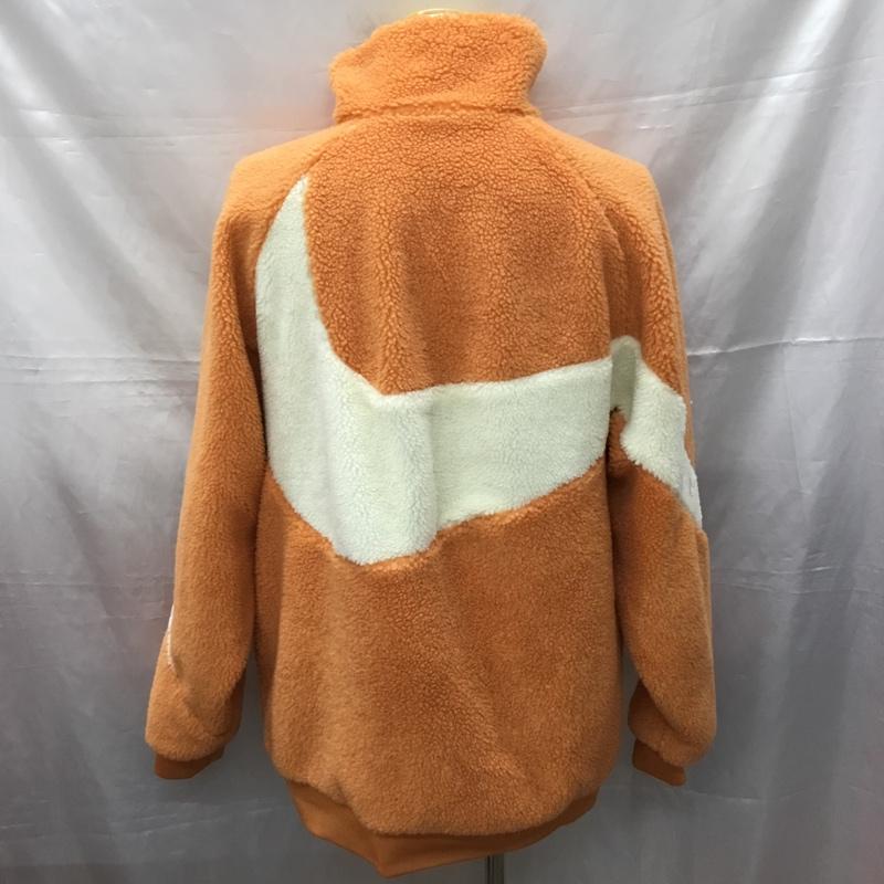 ナイキ NIKE ジャケット、上着 ジャンパー、ブルゾン BQ6546-808 SWOOSH FULL ZIP JACKET リバーシブル フリース XXL ロゴ、文字 橙 / オレンジ / X 白 / ホワイト /  メンズ USED 古着 中古 10114818