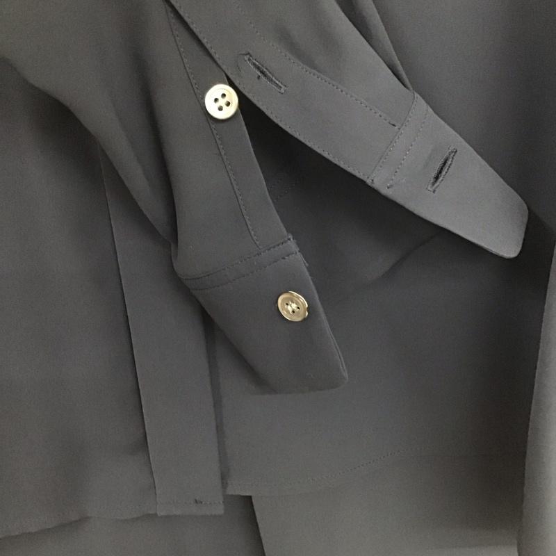 セオリーリュクス theory luxe シャツ、ブラウス 長袖 03-4308261 38 無地 紺 / ネイビー /  レディース USED 古着 中古 10133756