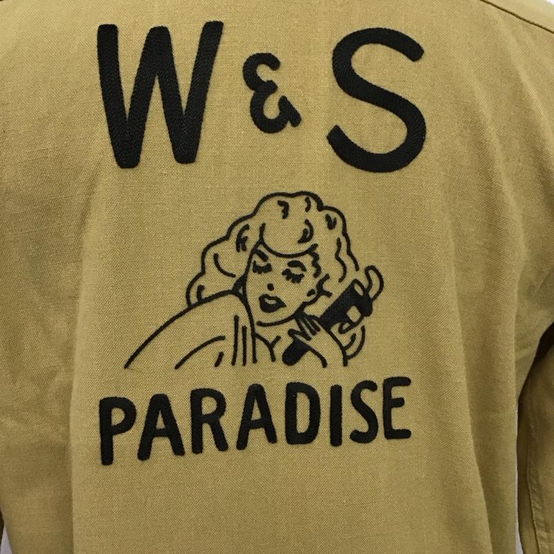 ラディアル RADIALL シャツ、ブラウス 長袖 S ロゴ、文字 X 刺繍 マスタード / マスタード /  メンズ USED 古着 中古 10123273