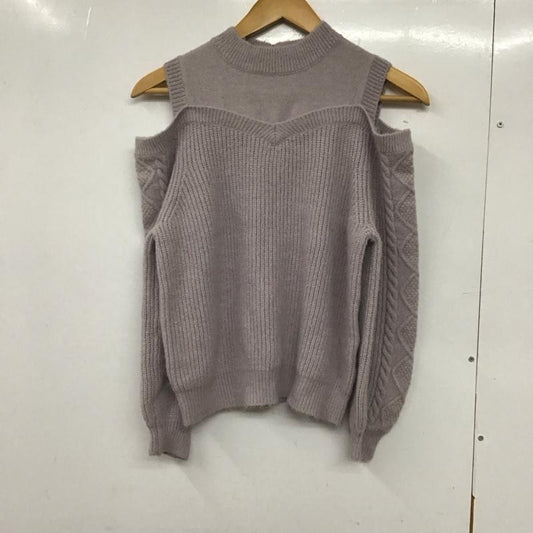 ミッシュマッシュ MISCH MASCH ニット、セーター 長袖 M 無地 紫 / パープル /  レディース USED 古着 中古 10133801