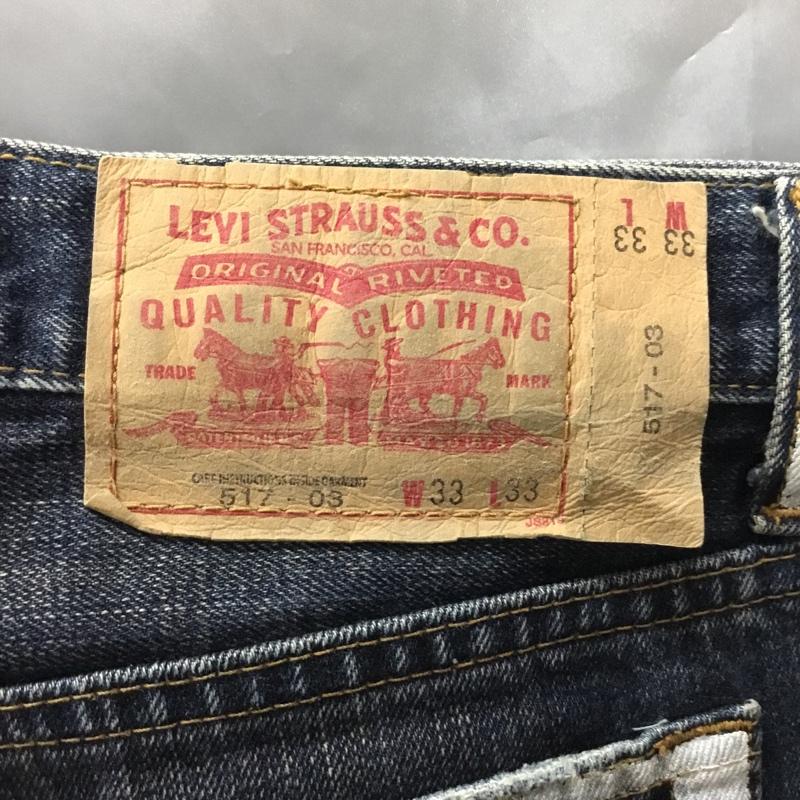 リーバイストラウスアンドコー Levi Strauss & co. パンツ デニム、ジーンズ デニムパンツ ストレートパンツ ワイドパンツ カジュアルパンツ 33インチ プリント インディゴ / インディゴ /  メンズ USED 古着 中古 10114135