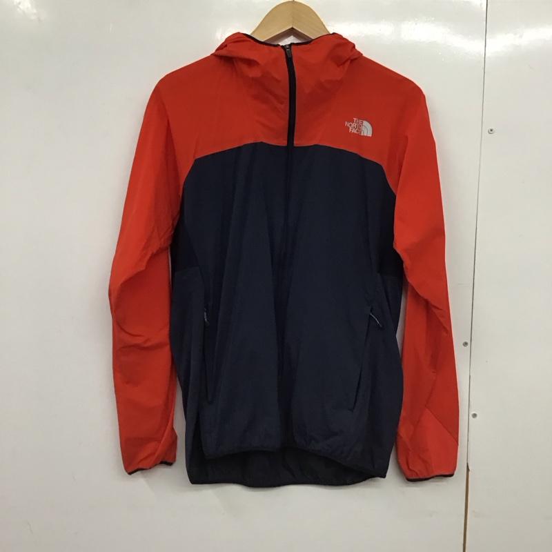 ザノースフェイス THE NORTH FACE ジャケット、上着 ジャンパー、ブルゾン np21561 SwallowtailVentHoodie ジップアップジャケット M ロゴ、文字 赤 / レッド / X 紺 / ネイビー /  メンズ USED 古着 中古 10150102