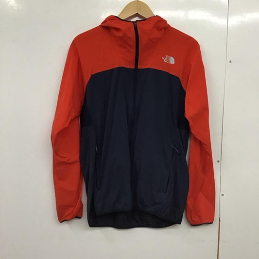 ザノースフェイス THE NORTH FACE ジャケット、上着 ジャンパー、ブルゾン np21561 SwallowtailVentHoodie ジップアップジャケット M ロゴ、文字 赤 / レッド / X 紺 / ネイビー /  メンズ USED 古着 中古 10150102