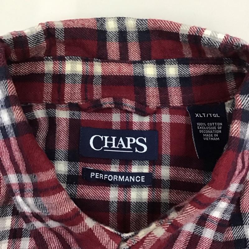 チャップス CHAPS シャツ、ブラウス 長袖 長袖シャツ カラーシャツ ポケットシャツ 長袖カットソー チェックシャツ XL チェック マルチカラー / マルチカラー /  メンズ USED 古着 中古 10118548