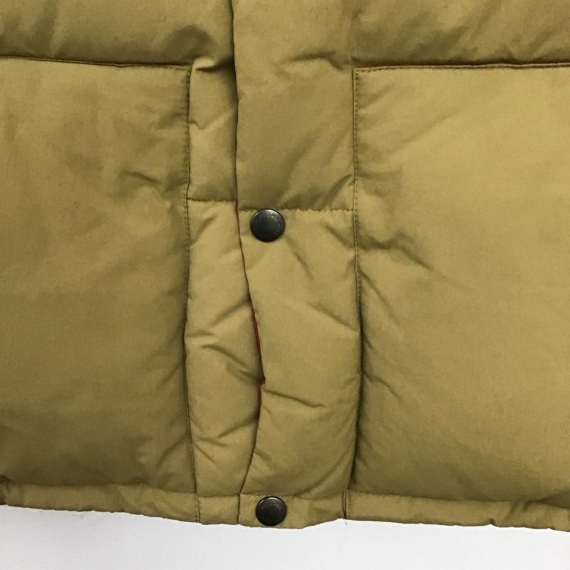 ファーストダウン FIRST DOWN ベスト ベスト ダウンベスト ノースリーブ 前ボタン L ロゴ、文字 ベージュ / ベージュ /  メンズ USED 古着 中古 10142864