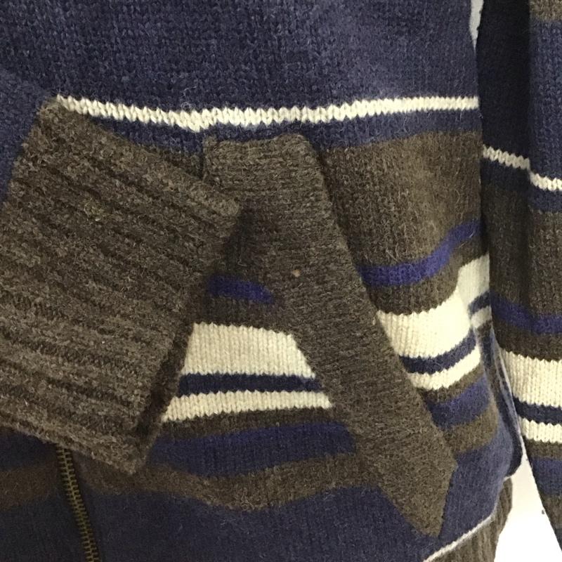 エディーバウアー Eddie Bauer パーカー 長袖 ジップパーカー M ボーダー柄 マルチカラー / マルチカラー /  メンズ USED 古着 中古 10111697