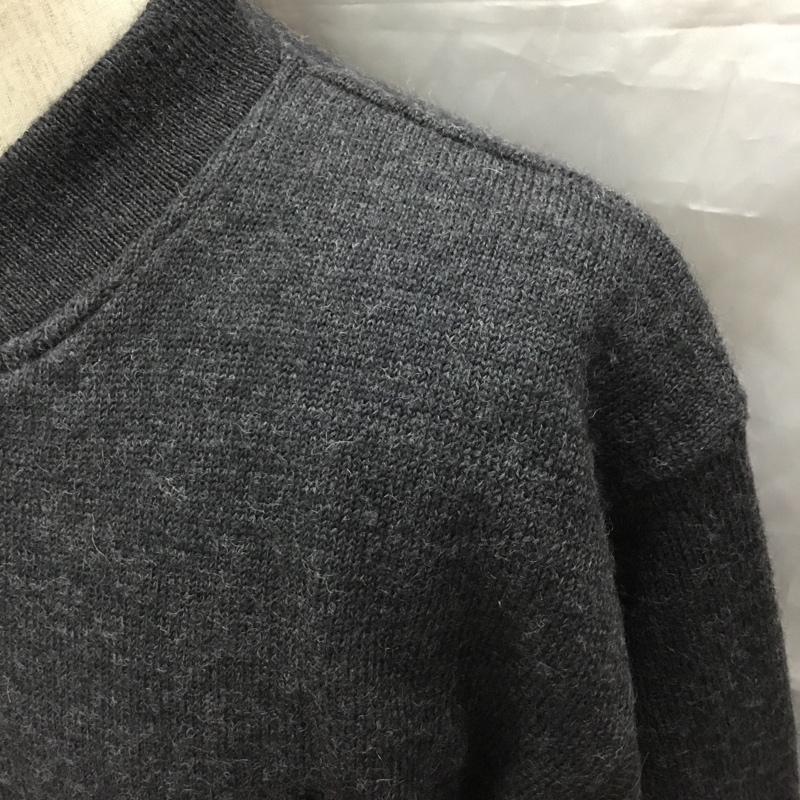 ステイプル STAPLE ニット、セーター 長袖 エルボーパッチ M ワンポイント ダークグレー / ダークグレー /  メンズ USED 古着 中古 10111385