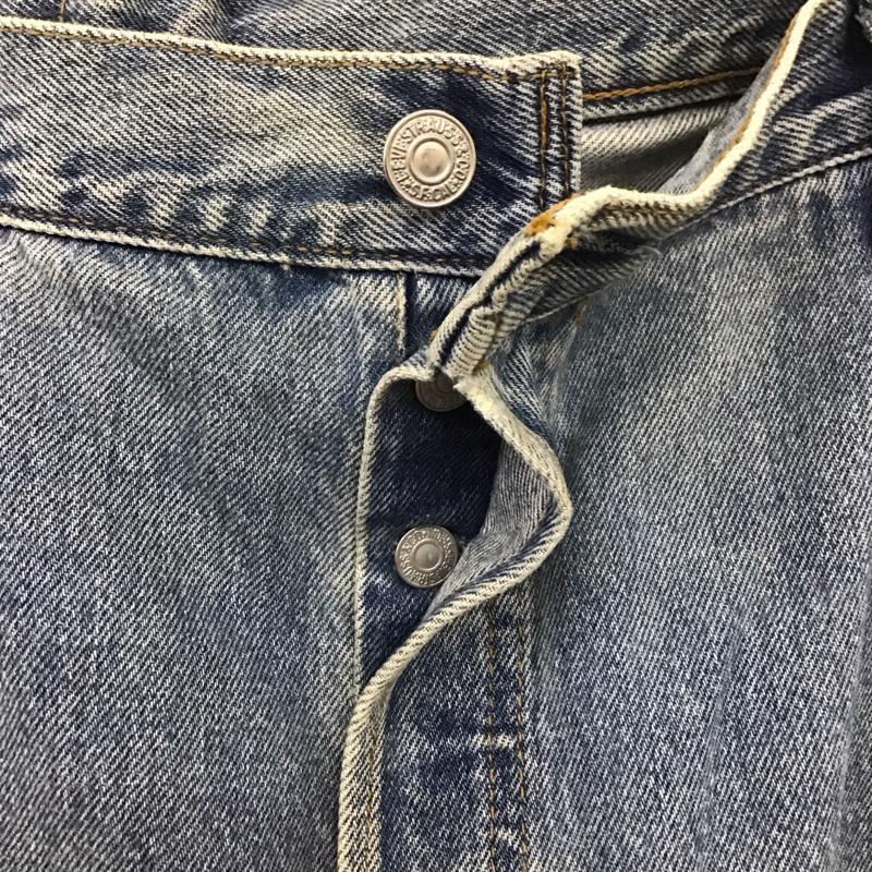 リーバイストラウスアンドコー Levi Strauss & co. パンツ デニム、ジーンズ 905 USA製 リメイク デニムパンツ ワイドパンツ ストレートパンツ 42 プリント インディゴ / インディゴ /  メンズ USED 古着 中古 10110340