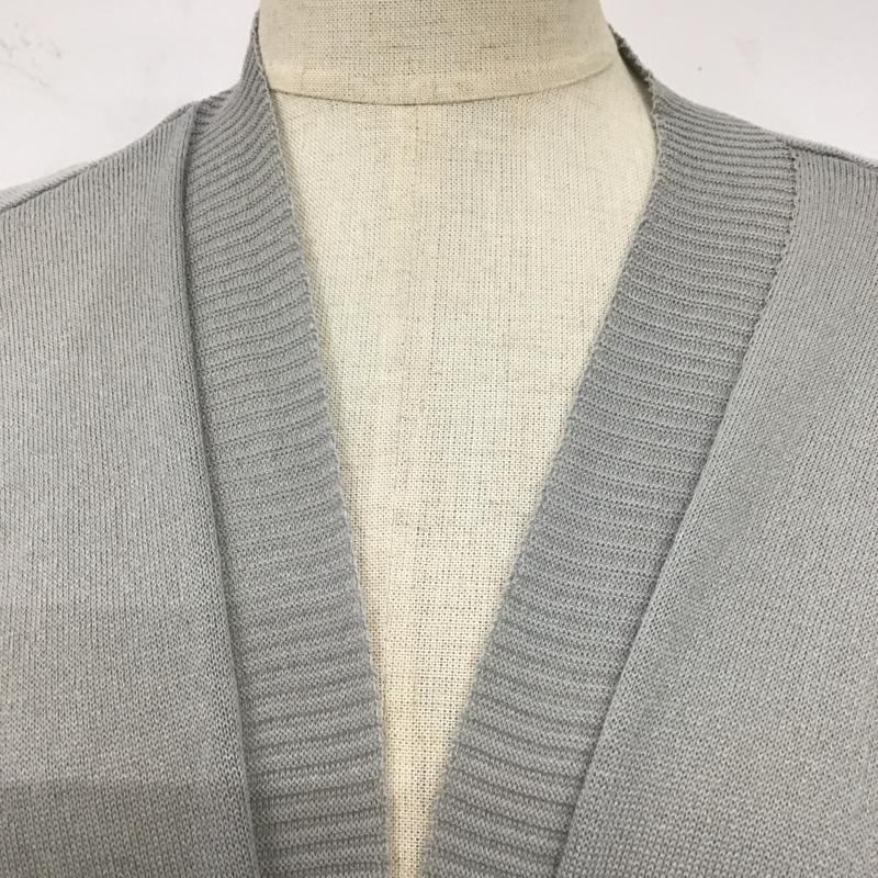 サマンサモスモスブルー Samansa Mos2 blue カーディガン 長袖 1609823 ロングカーディガン 無地 灰 / グレー /  レディース USED 古着 中古 10119380
