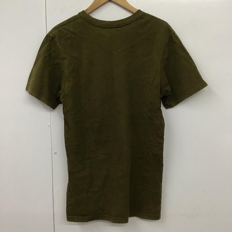 パタゴニア patagonia Tシャツ 半袖 半袖カットソー プリントTシャツ クルーネックカットソー S ロゴ、文字 カーキ / カーキ /  メンズ USED 古着 中古 10130466
