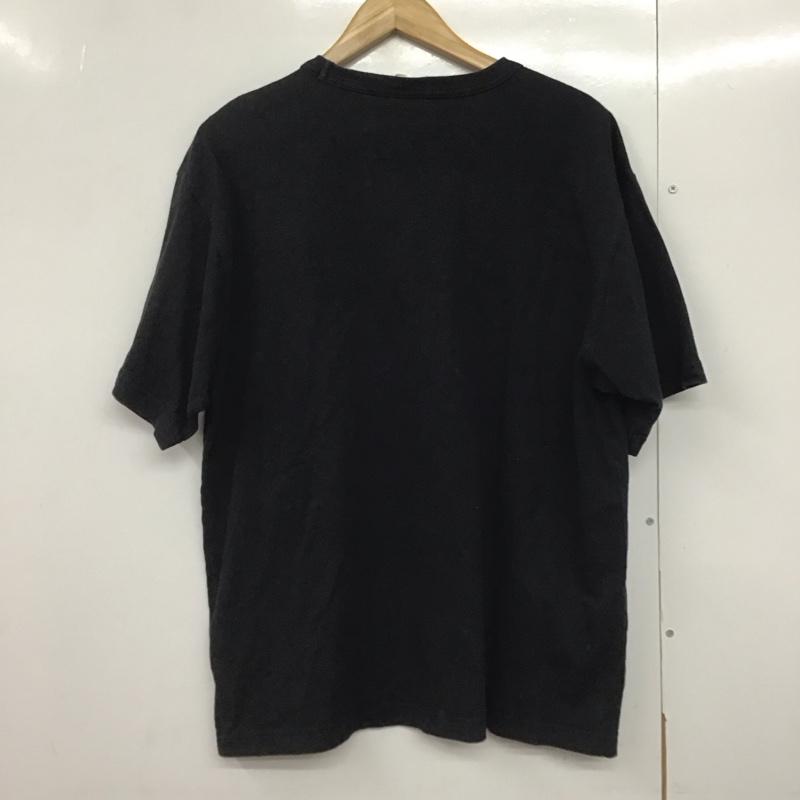 チャンピオン Champion Tシャツ 半袖 半袖カットソー プリントTシャツ クルーネックカットソー L ロゴ、文字 黒 / ブラック /  メンズ USED 古着 中古 10142570
