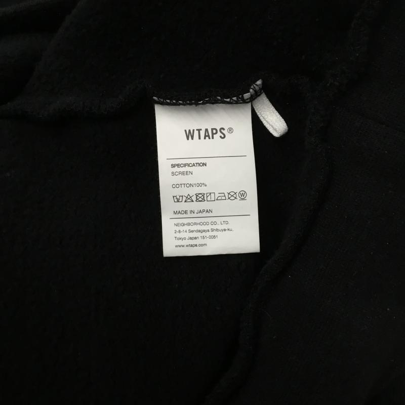 ダブルタップス W)TAPS トレーナー 長袖 3 プリント X ロゴ、文字 黒 / ブラック /  メンズ USED 古着 中古 10145638
