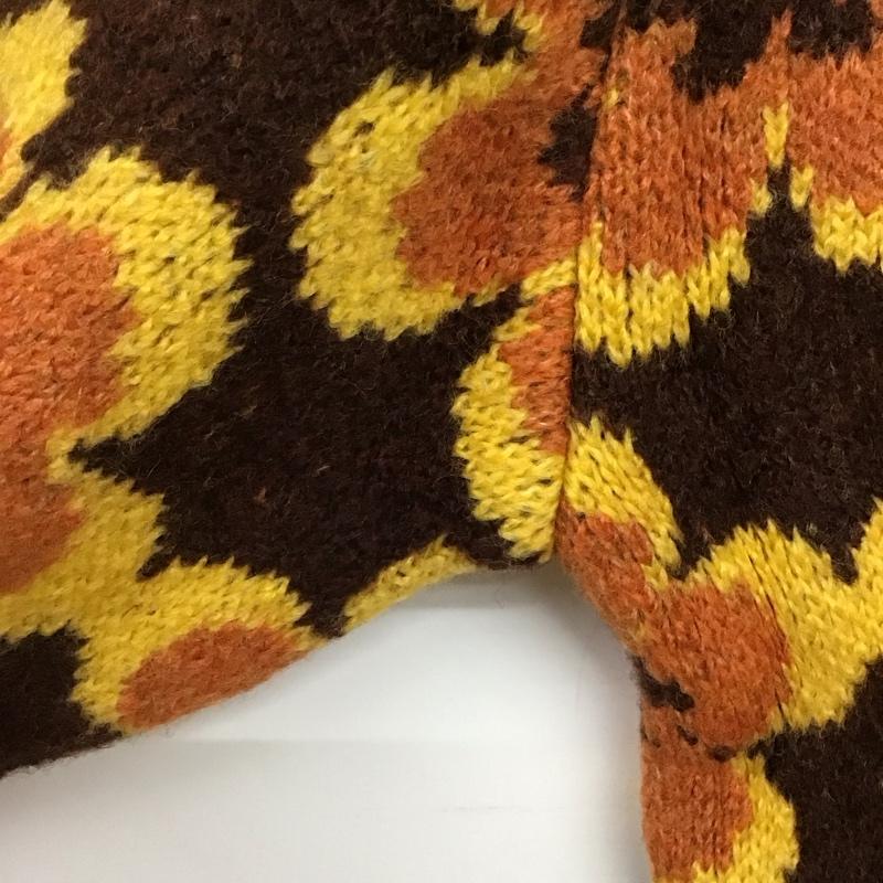 ザラ ZARA カーディガン 長袖 長袖カーディガン 前ボタン ニットカーディガン M 総柄 マルチカラー / マルチカラー /  レディース USED 古着 中古 10145130